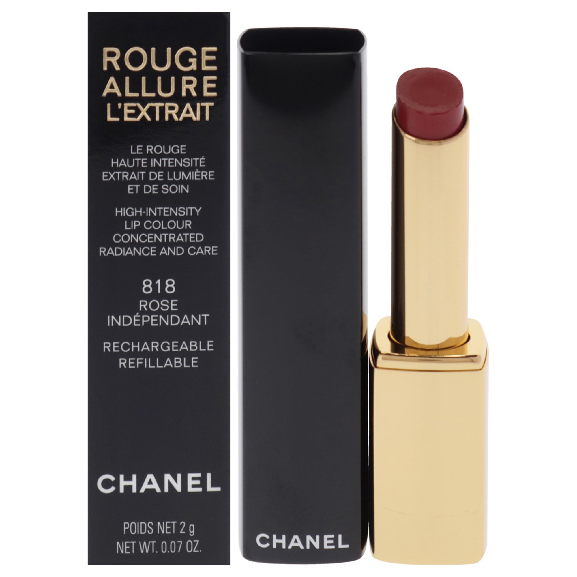 Amazon.com : Chanel Rouge Allure Lextrait Lipstick - 818