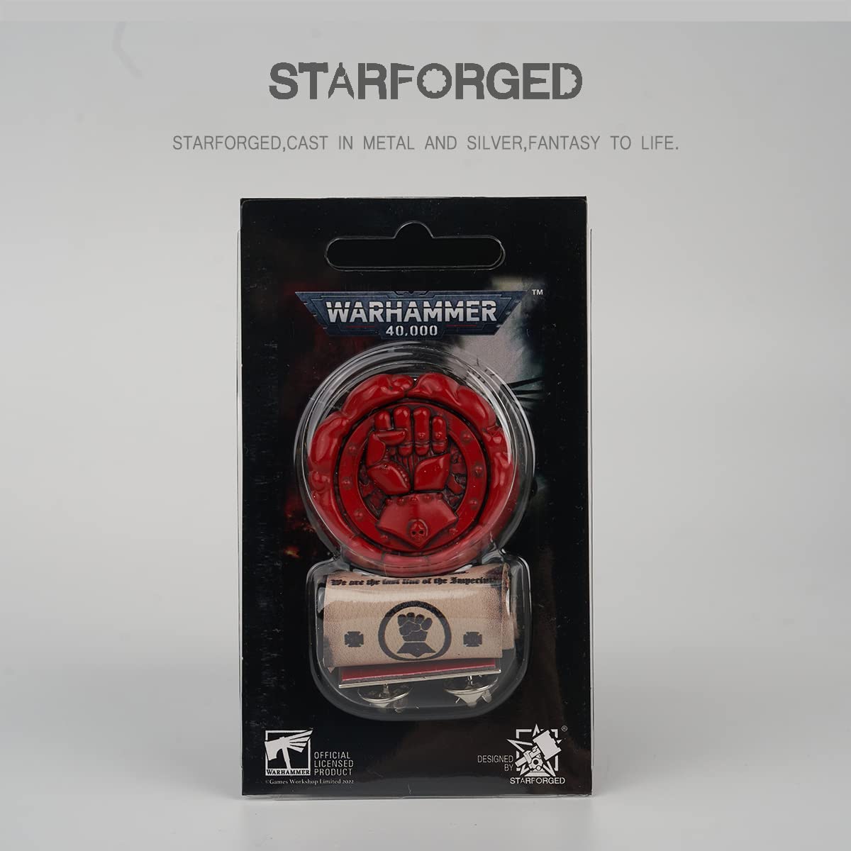 Starforged Spilla a forma di simbolo dell'Adepta Sororitas, simbolo della purezza dei cavalieri e oltremare, 40 K