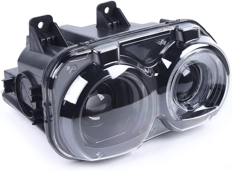 LYNICESHOP Halogen Front Headlight, Clear for Dodge Challenger 2015-2019, Assembly Replacement Factory Headlight 68174064AF CH2503267 68174065AF CH2502267 (Driver Side)