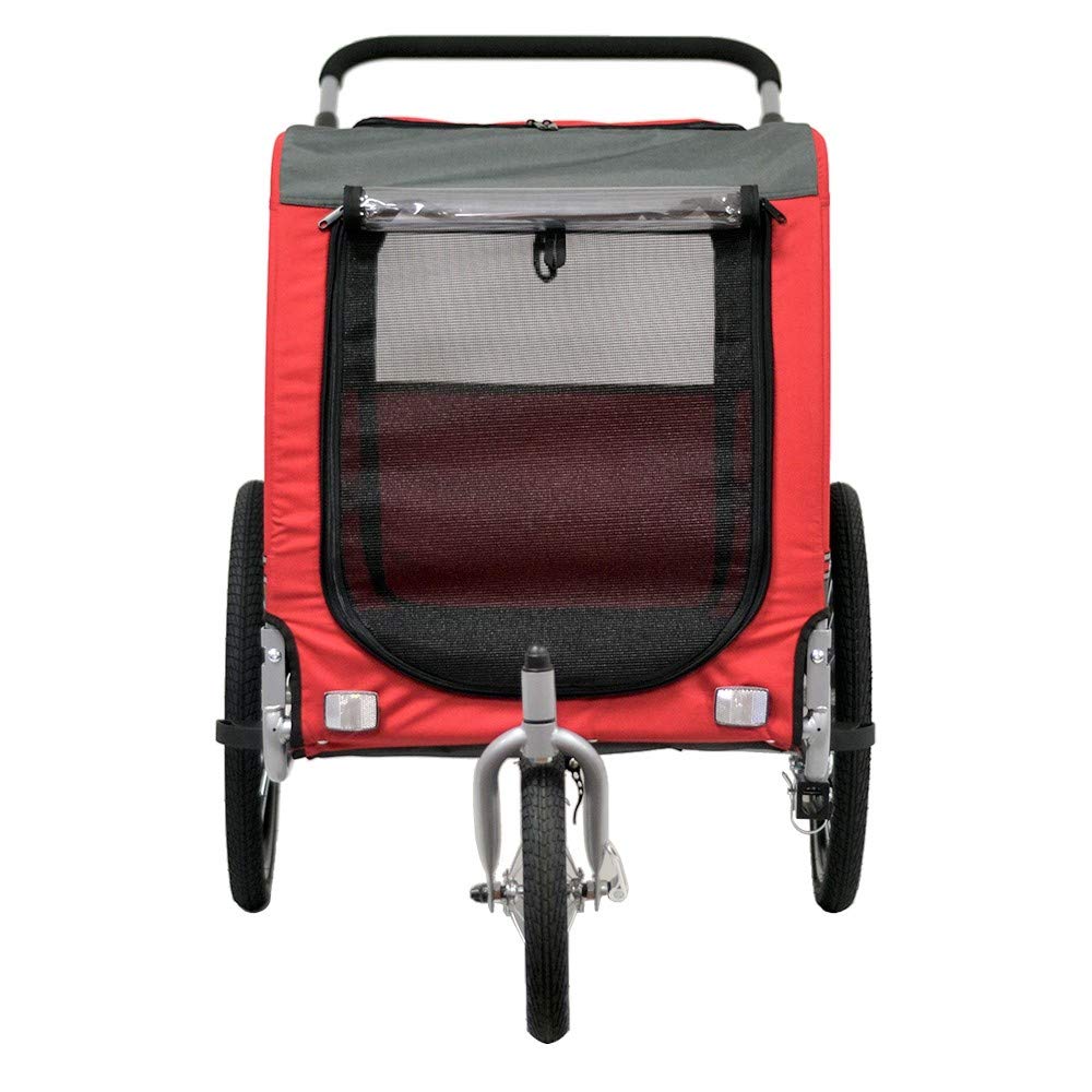 PAPILIOSHOP Zeta - Remorque Vélo pour Animaux, 3 Tailles Disponibles | Chariot Buggy Convertible en Poussette pour Chien et Animaux de Compagnie