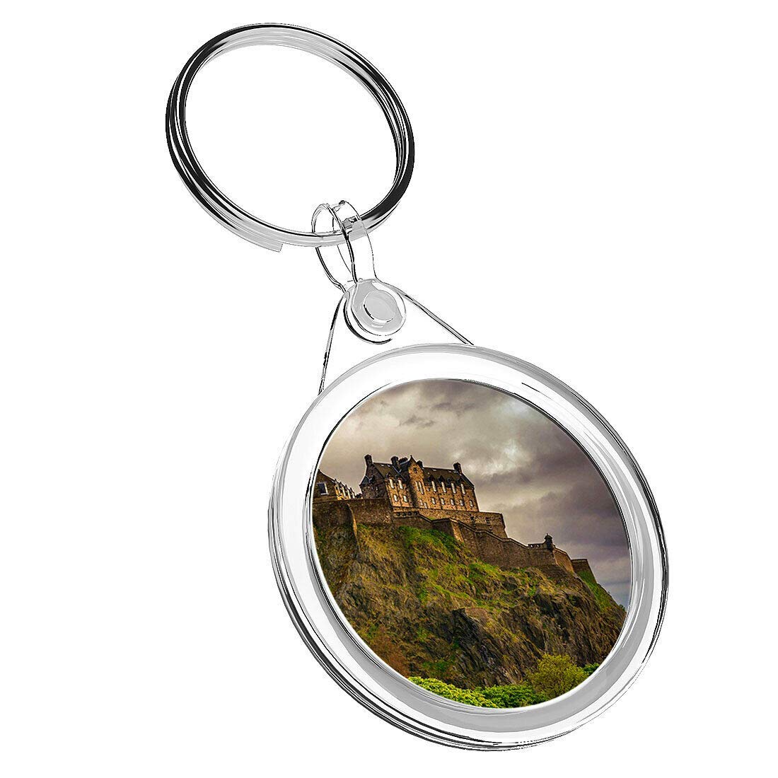 Destination Vinyl Keyrings Unisex Multi 1 X Edinburgh Castle Scotland - Keyring Ir02 Mum Dad Birthday #8906