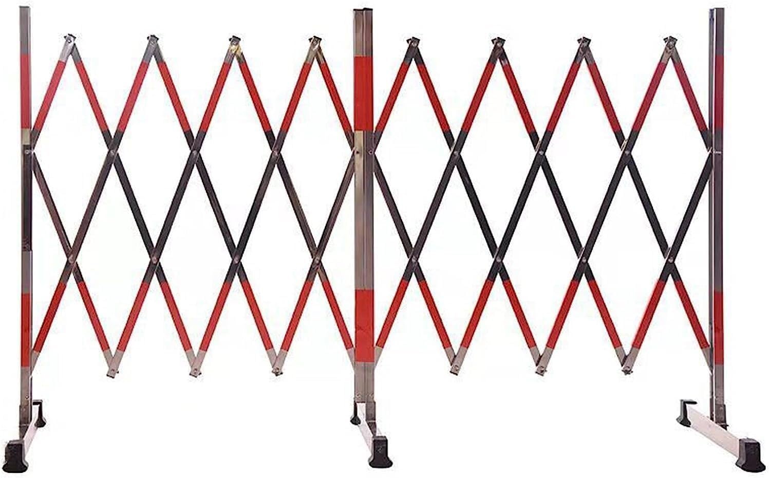 Aioneer Expandable Barricade Retractable Traffic Metal Barriers, Easy To Move, Temporary Outdoor Barricade Stands For Driveways Outdoor For Playground Park Hotel Crowd Control-1.2 * 7M