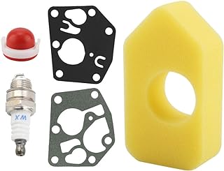 Asixx Conjunto de juntas de vela de ignição de filtro de ar, conjunto de juntas de vela de ignição de filtro de ar para Briggs & Stratton 795083 698369 694394 peças para cortador de grama Briggs & Stratton 795083 698369 694394