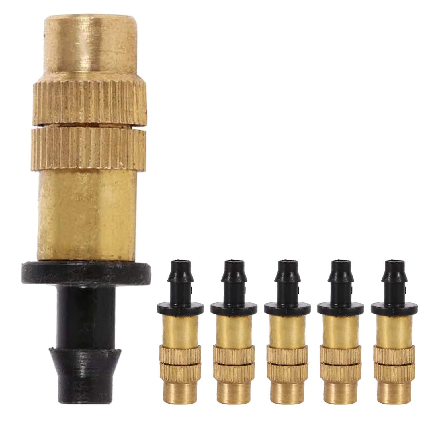 DIY Crafts 5 Pcs Pack, Copper Made, Adjustable Copper Misting Watering Irrigation Nozzle Brass Spray Sprinkler Heads Garden Greenhouse Irri(5 Pcs Pack, Copper Made)
