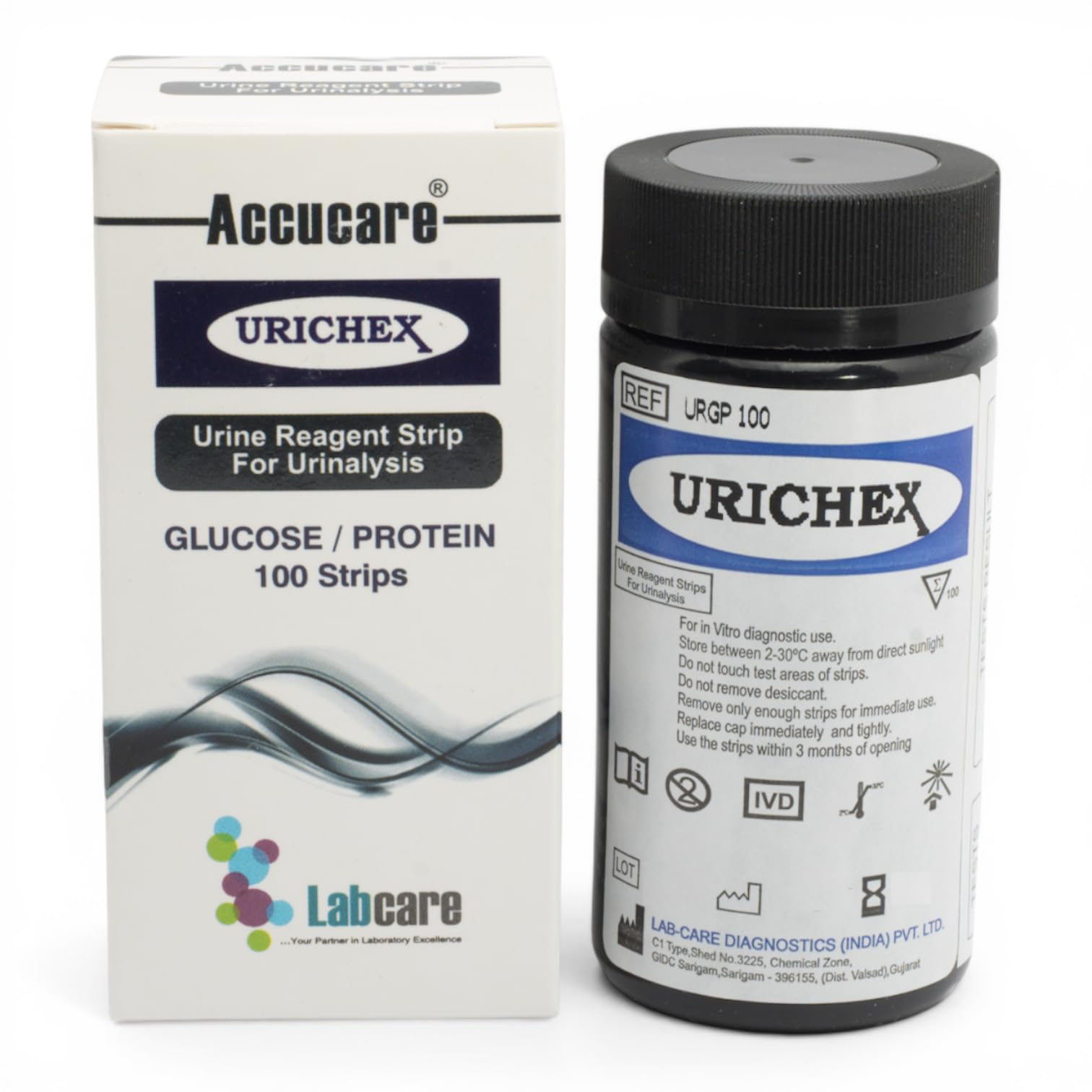 Urichex Urinalysis Urine Test Strips for Home and Lab Health Tracking, 100 Strips (2-Parameter (GP) - 100 Strips)-image-12