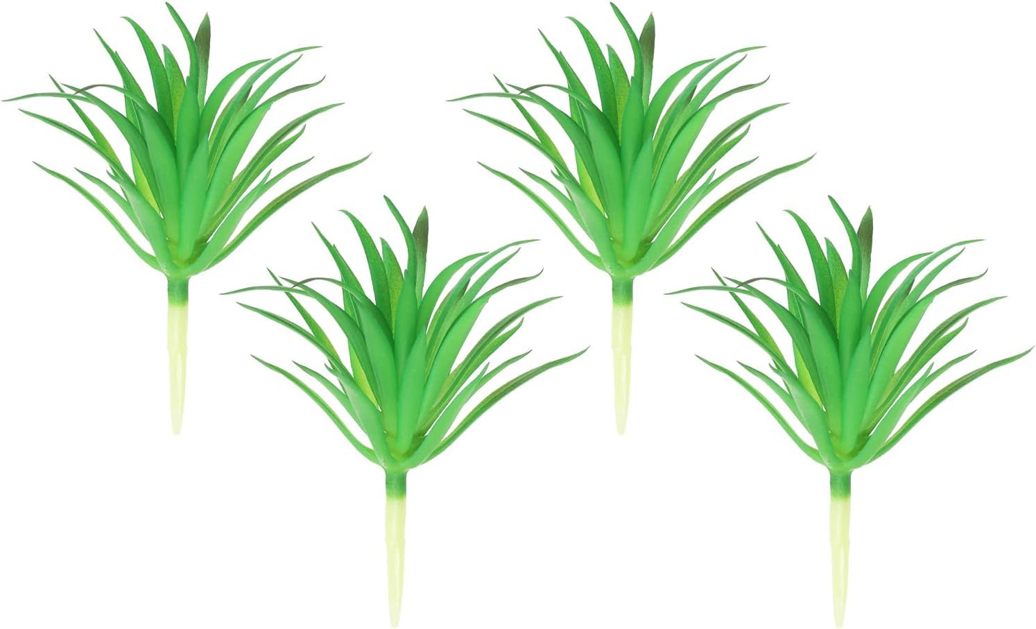 PATIKIL Artificial Succulent Plants, 4 Pack Small Fake Plants Faux Succulents Plant Unpotted for Home Garden Decoration, Burgundy
