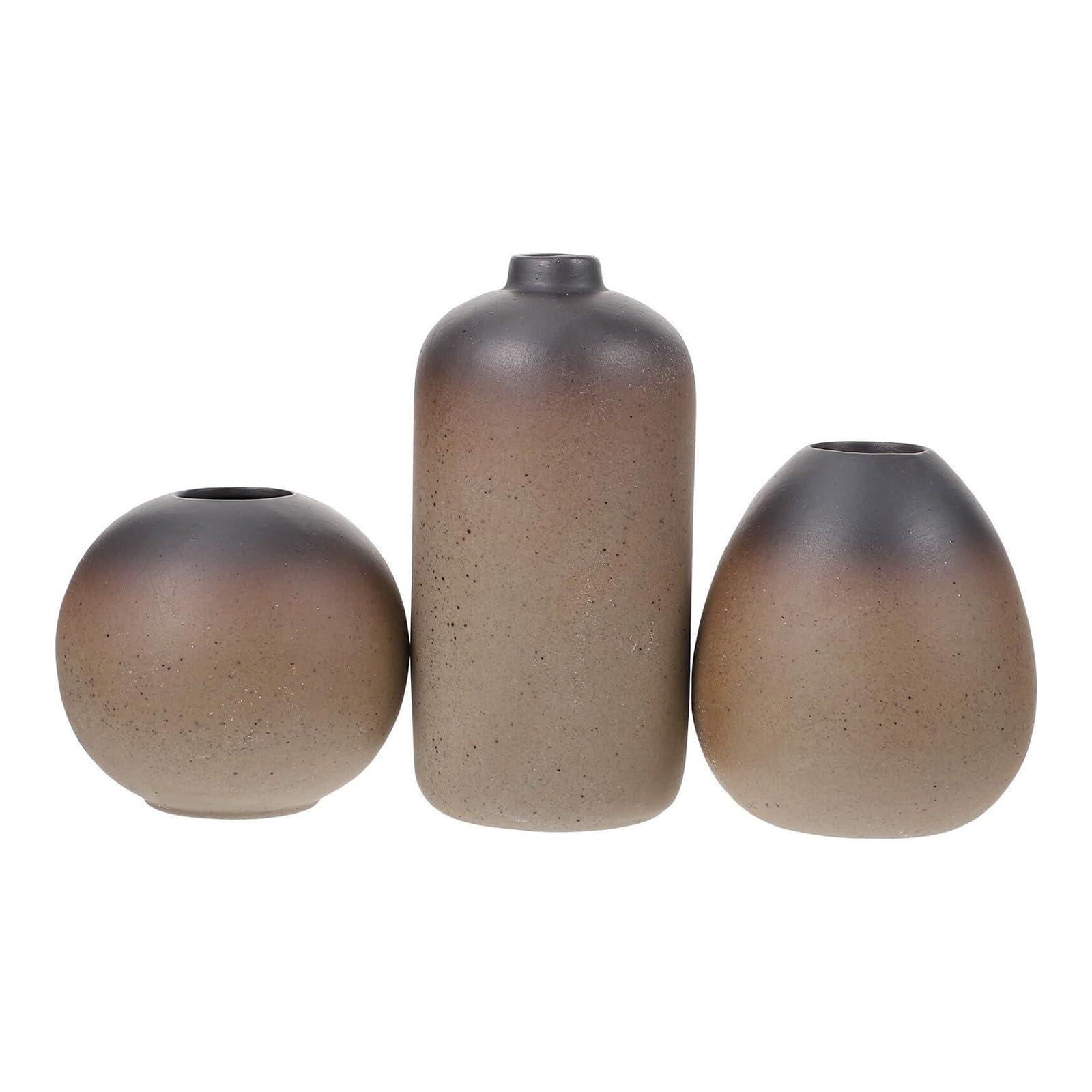 Ładny zestaw mini ceramiczny wazon 3 szt. dekoracja domu Zen styl japoński vintage dekoracje na półki