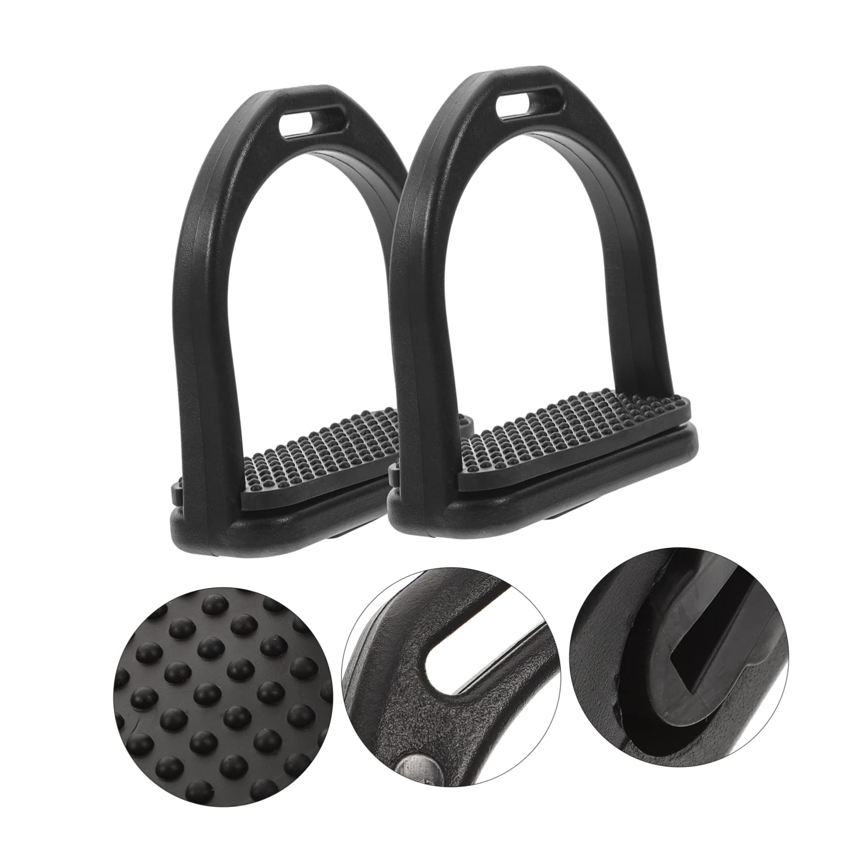 Mipcase 2Pcs Non Slip Horse Riding Stirrups Accessories Easy to Install Saddle for Enhanced Safety and Stability for Equestrian Use