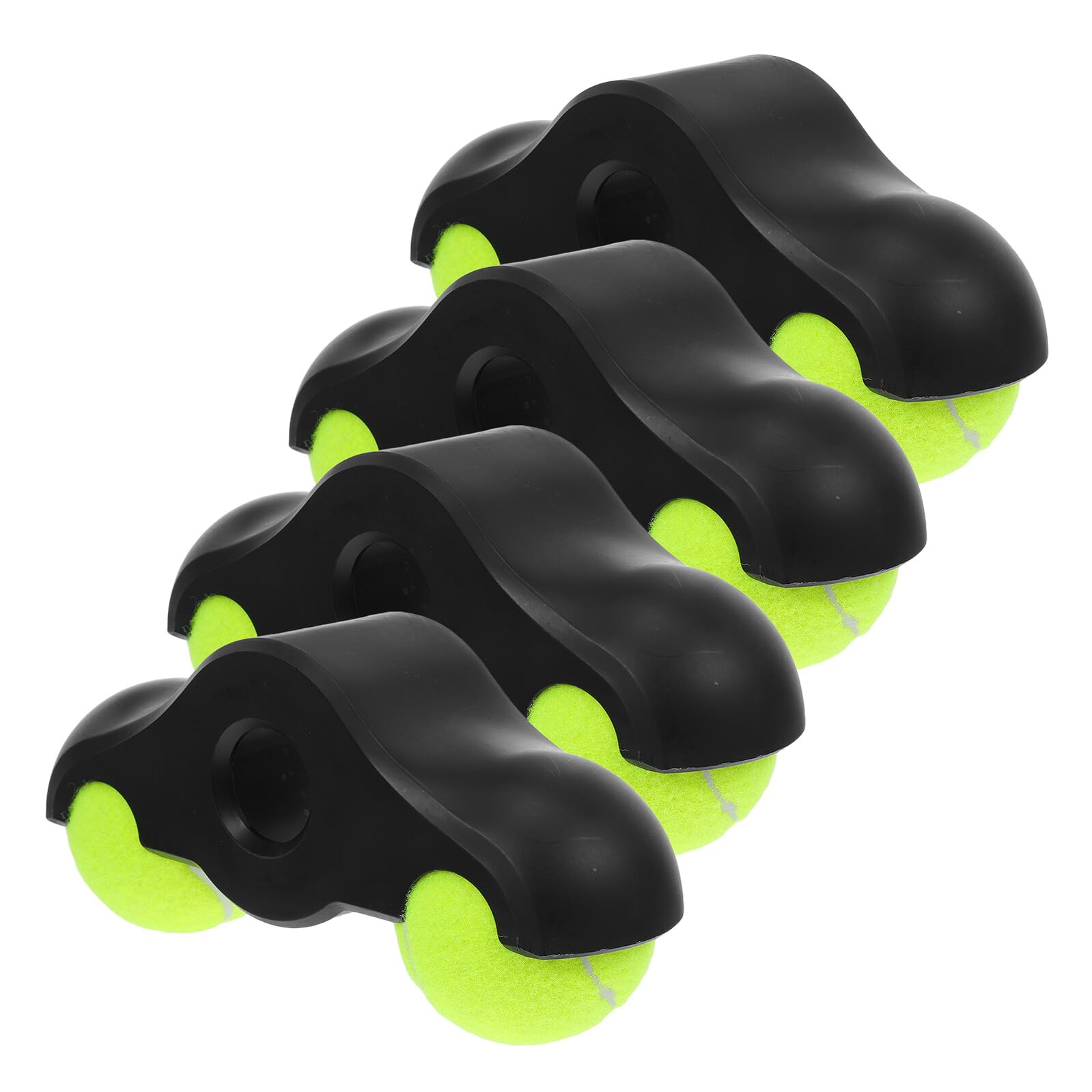 ORFOFE 4 Sztuki Adaptery Do Pedałów Rowerowych Snap Rocker Feet z Piłkami Tenisowymi Antypoślizgowe Akcesoria Stabilizujące Do Trenażerów Rowerowych Stacjonarnych Sprzęt Ćwiczeń Cycling