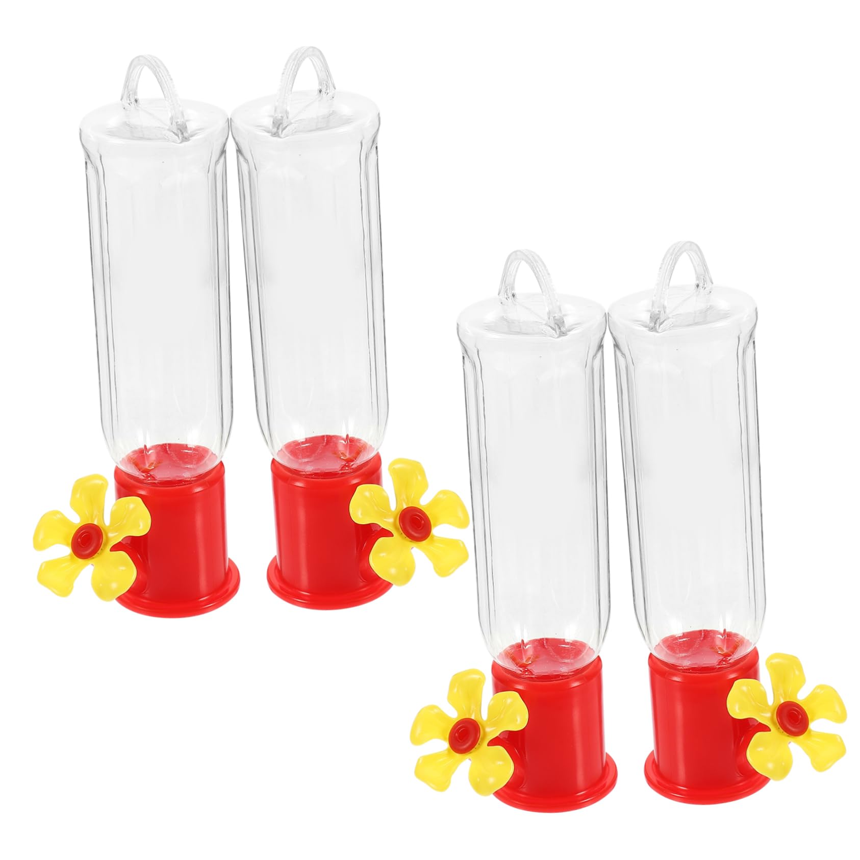 Sosoport 12pezzi Mangiatoia Per Uccelli Sospesa Plastica Da Contenitori Per Alimentazione Facili Da Riempire e Pulire Resistente e Durevole Per Esterni e