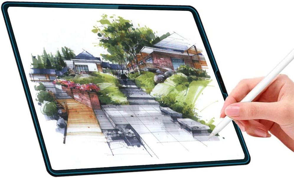 2PCS Paperfeel i Pad 9.7 &Pro 9.7" Screen Protector-Anti Glare High touch sensitivity screen PET matte Film Compatible with i Pad Apple Pencil Compatible 9.7 Inch i Pad Air 1, i Pad Air 2 & Face ID
