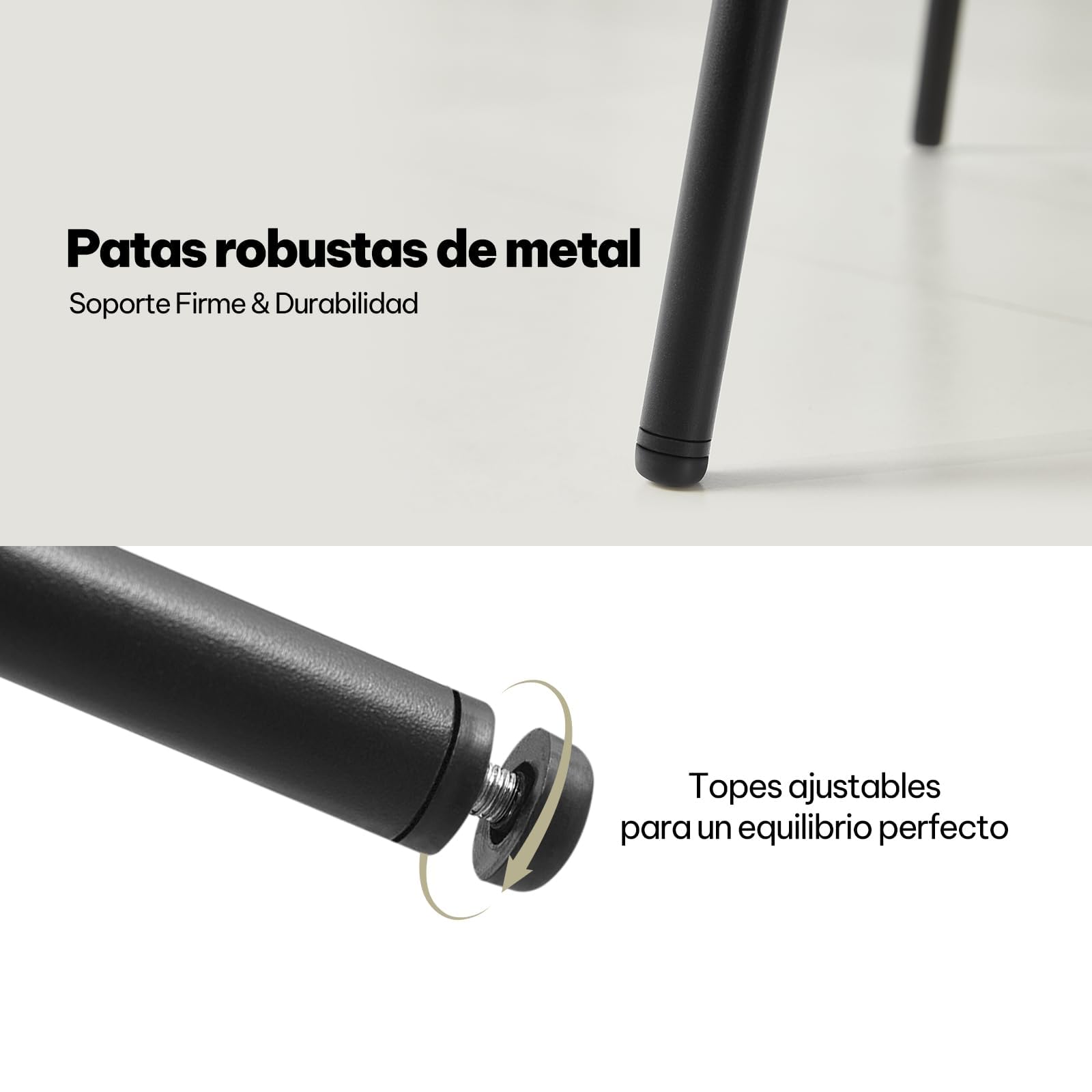 Lestarain 4X Sillas Comedor con Respaldo, Sillas Cocina con Asiento Tapizado, Sillas Modernas para Dormitorio, Salón y Cocina, Sillas Comedor Nórdicas, Terciopelo, Negro