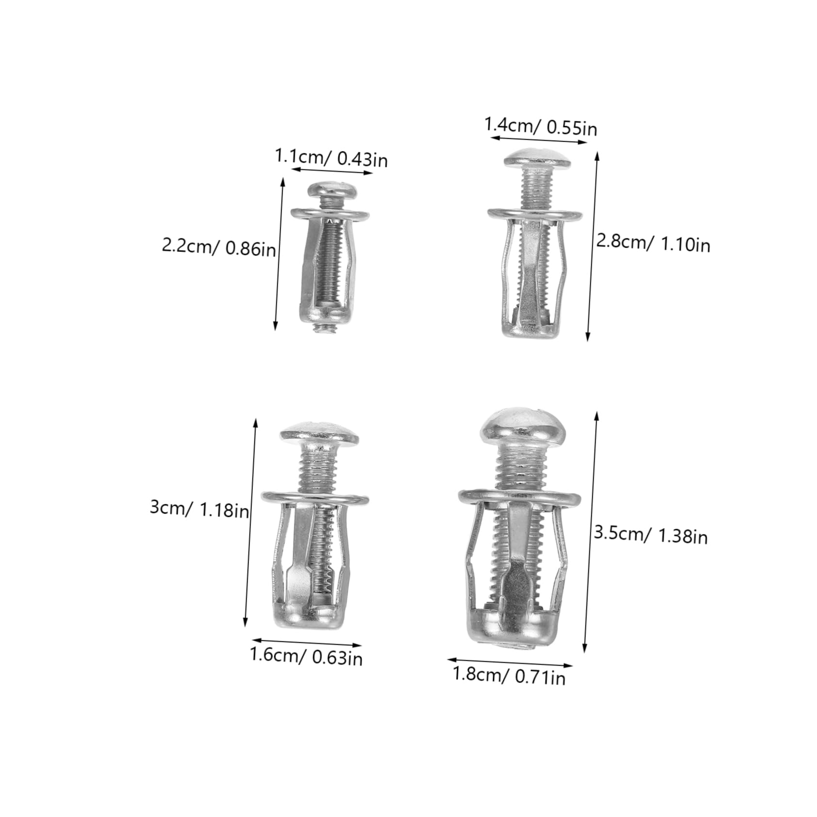 PRETYZOOM /m5/ /m8 Petal Screws and Nuts 40pcs Expansion Screws Anchor Bolts for Drywall Easy Setup Strong Grip