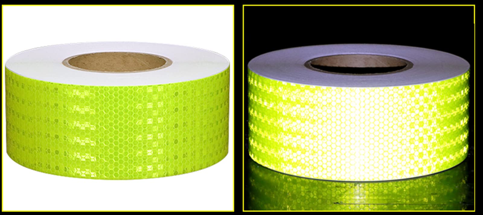Adhesivos reflectantes, bandas de señal de segurid Cinta reflectante Cinta de señalización de seguridad Cinta de carretera, Cinta de seguridad impermeable de 2,8 pulgadas x 33 pies, Cinta reflectora d
