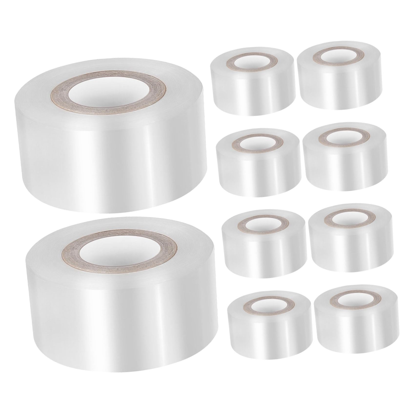 BESTonZON 10 Rollen Transparentes Pe-veredelungsband Dehnbares Wasserdichtes Pflanzenpfropfband für Garten Schutzfolie für Blumen Obstbäume Gemüse Zuverlässiges Veredelungs Reparaturband