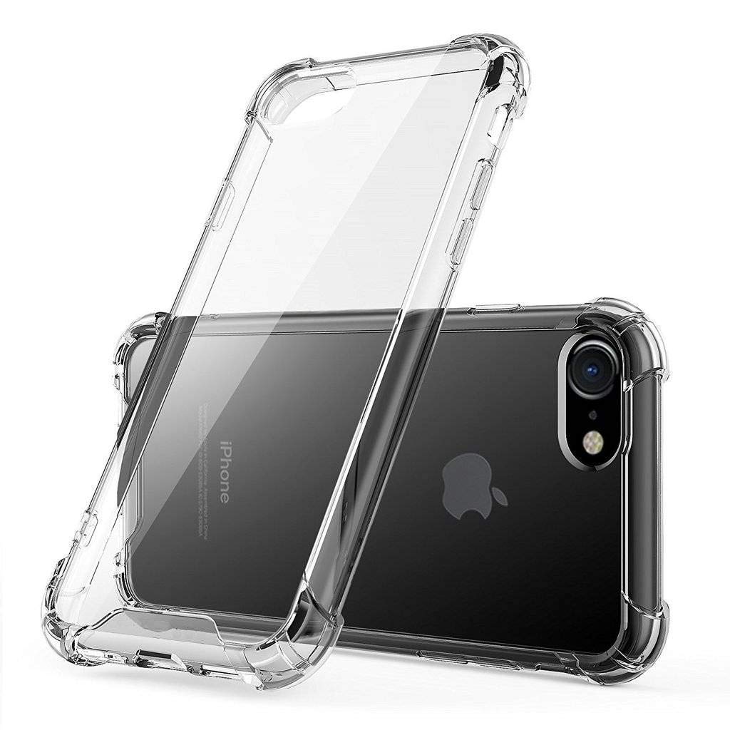 JGD PRODUCTS Shock Proof Protective Soft Back Case Cover for iPhone 7/8 (Transparent) [Bumper Corners with Air Cushion Technology] (B07W99HBJD) Amazon Price History, Amazon Price Tracker
