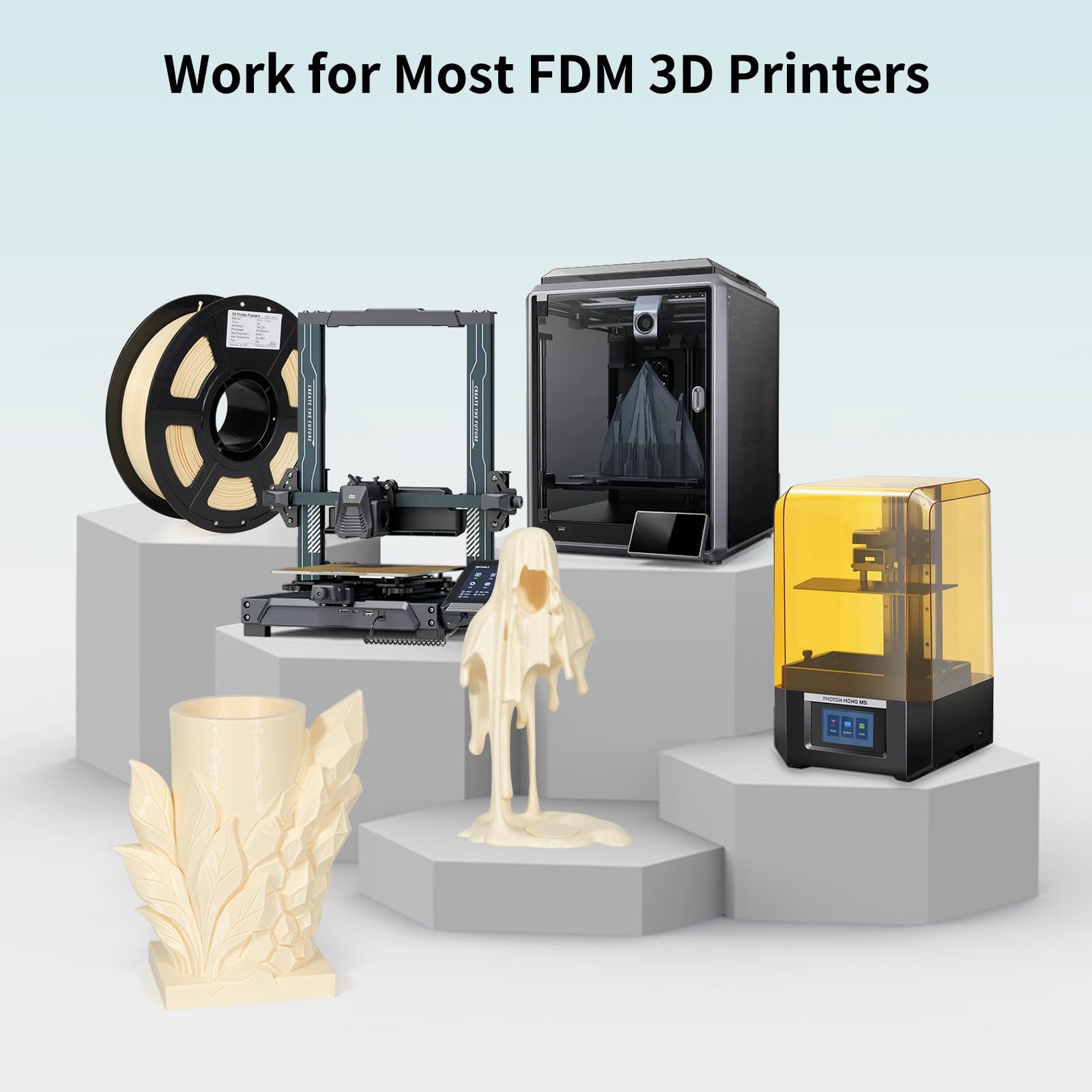 IEMAI PETG Filamento 1.75mm 2Kg, Marrone/Pelle PETG Filamenti per Stampa 3D, Precisione Dimensionale +/- 0.02 mm