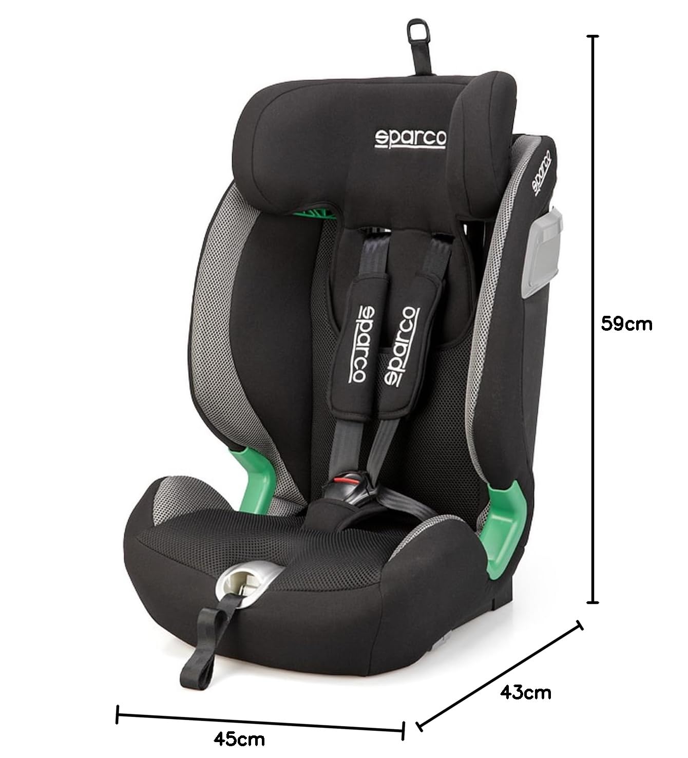 SPARCO SK5000IGR Kindersitz schwarz