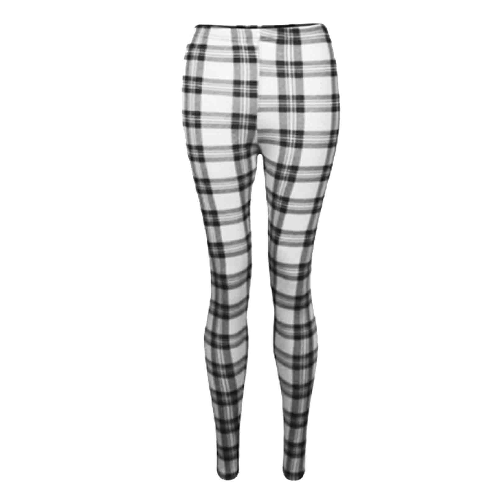 A2z 4 Kids Girls Tartan Black & White Trouser Bottom - Legging 13