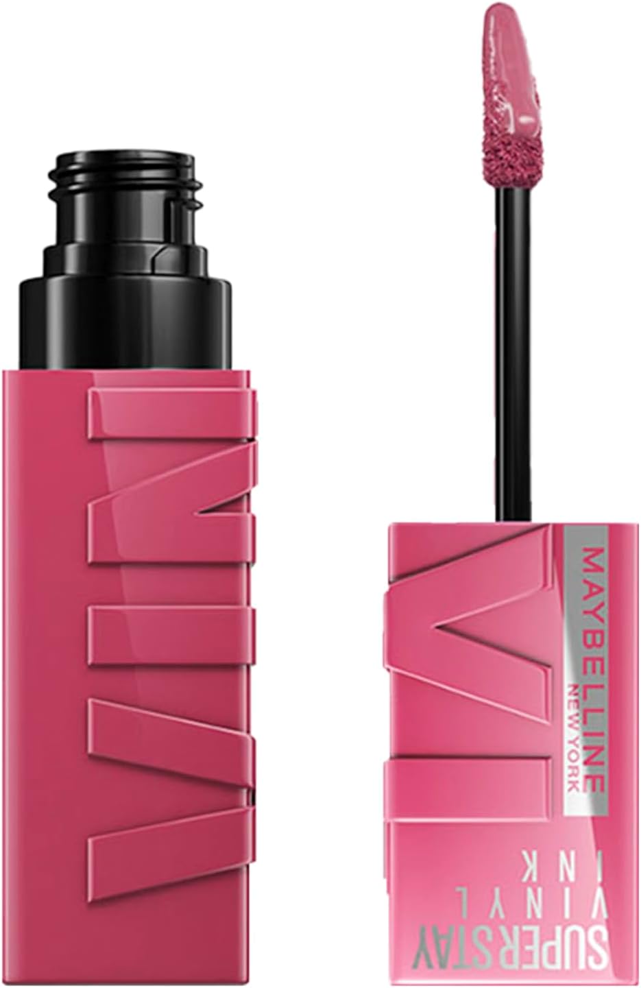 Maybelline Super Stay Vinyl Ink Longwear No-Budge Liquid Lipcolor Makeup, Highly Pigmented Color and Instant Shine, Coy, Rose Mauve Nude Lipstick, 0.14 fl oz, 1 Count