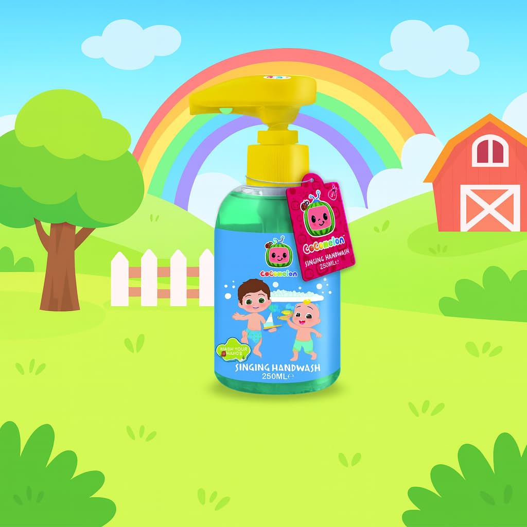 CoComelon Singing Handwash for Kids - 250ml, Fun Musical Soap with Wash Your Hands Song, Gentle & Safe Hand Wash, Encourages Hygiene - Image 4