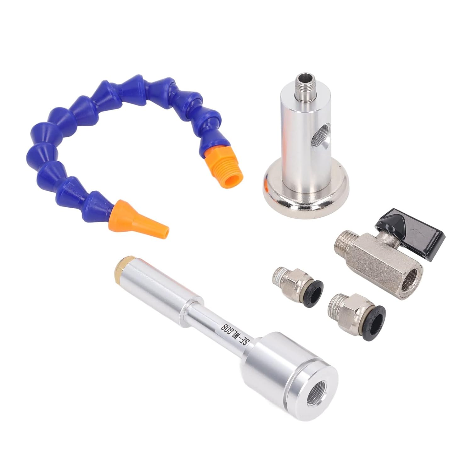 Cold Air Dry Cooling Gun, 7 Bar 520Btu Aluminum Alloy Cooling Air Machine with Flexible Tube for Milling Drill Welding Miniature Magnetic Base
