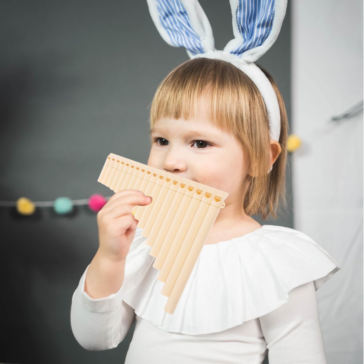 Yardwe Tragbare 18-Rohr PanflöTe C-Ton Professionelle PanflöTe FüR AnfäNger Mit Aufbewahrungstasche Leichtes Musikinstrument FüR Schule Und Ausbildung