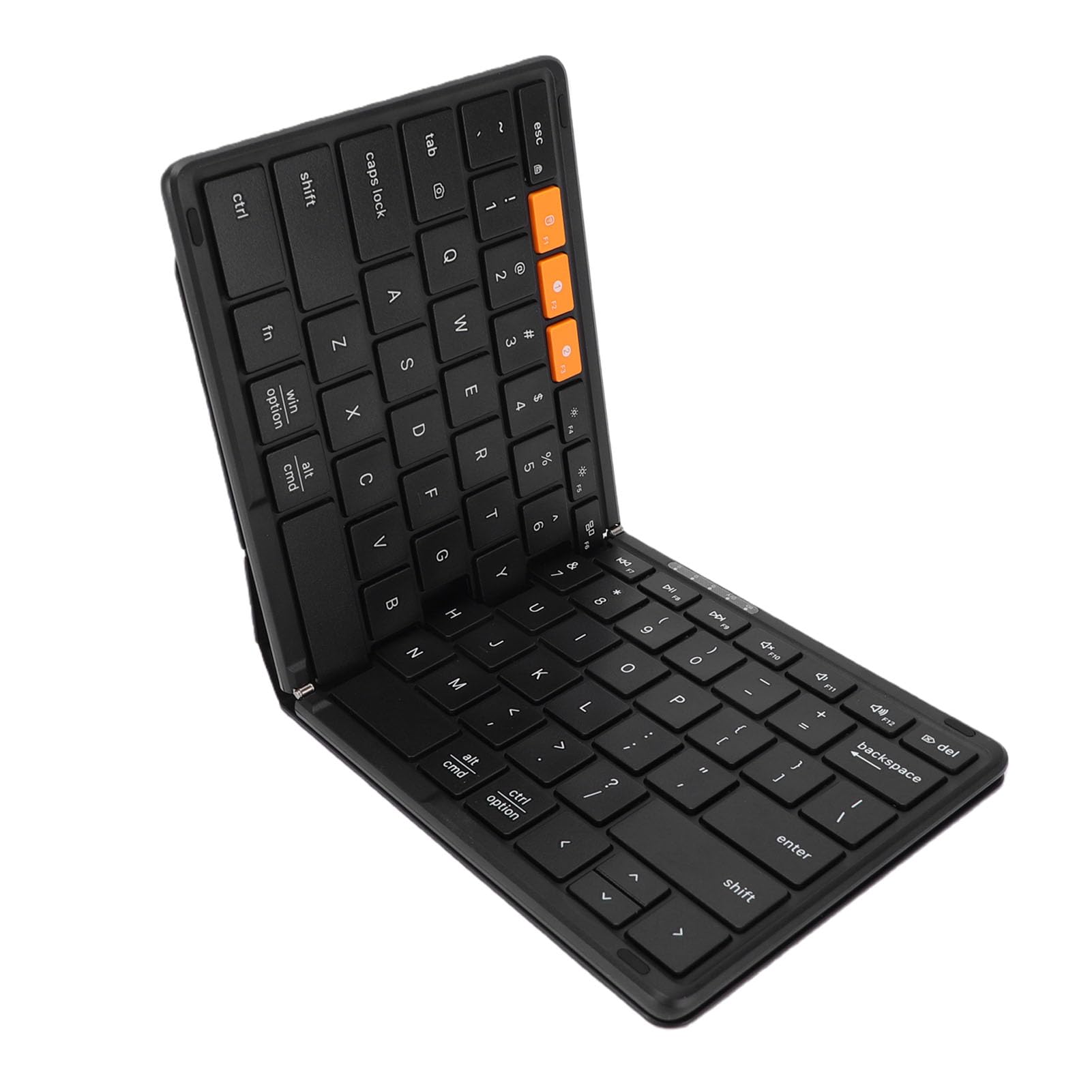 Sxhlseller Tastiera Bluetooth Pieghevole Senza Fili 2.4G | Tastiera portatile pieghevole, Bluetooth wireless 2.4G dual mode, USB C ricaricabile, tastiera da viaggio con layout completo