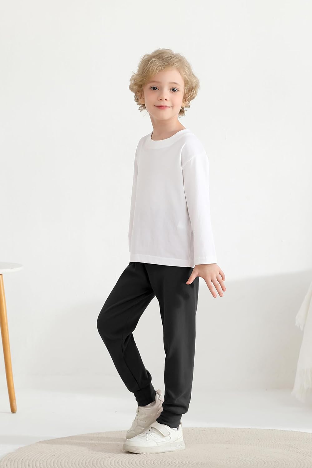 Resinta 4 Packs Toddler and Boys 100% Cotton Pants Kids Sport Pull on Jogger Pants 2T-6Year - Image 7