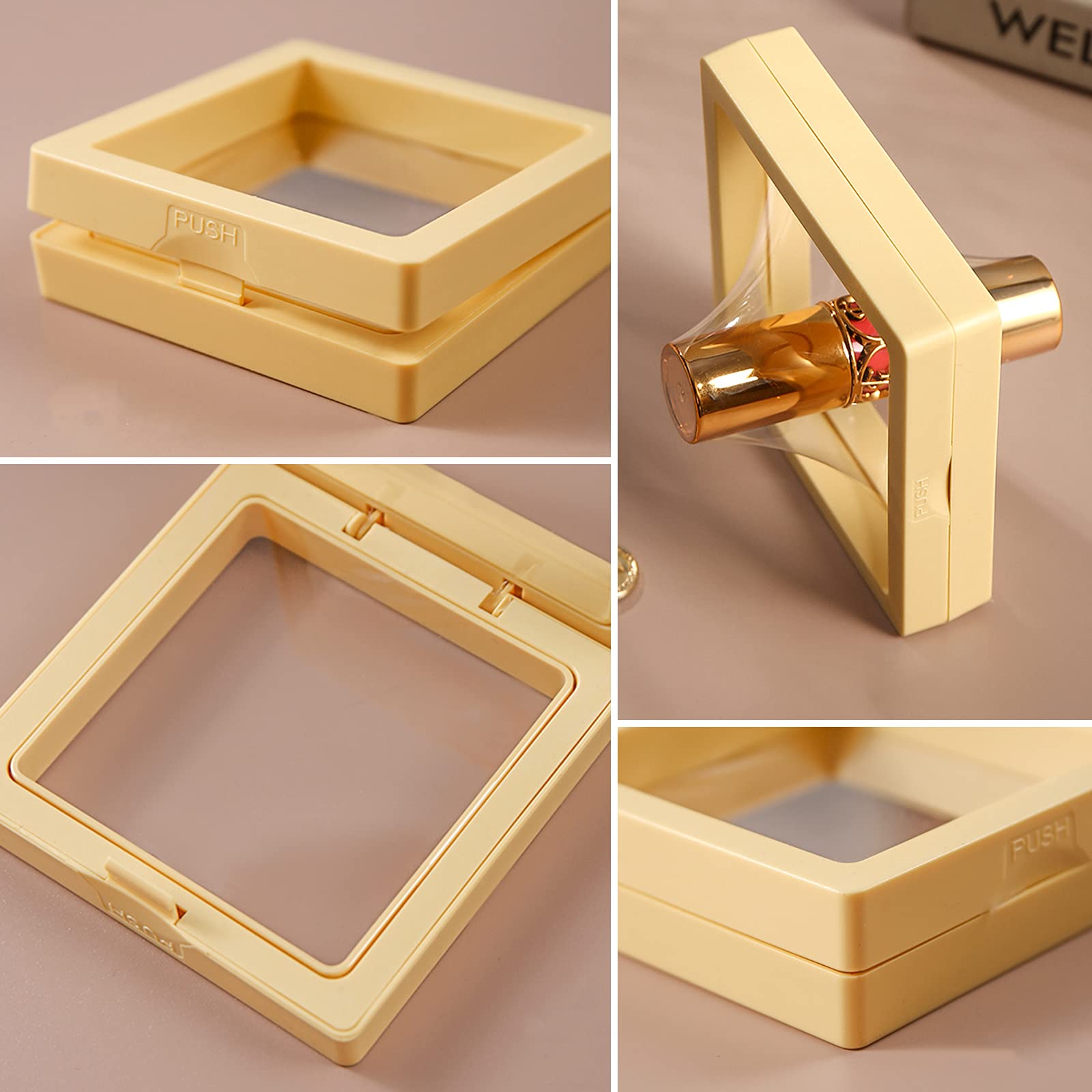 Amazon｜ルースケース アクセサリーケース 9x9cm 7個 セット 