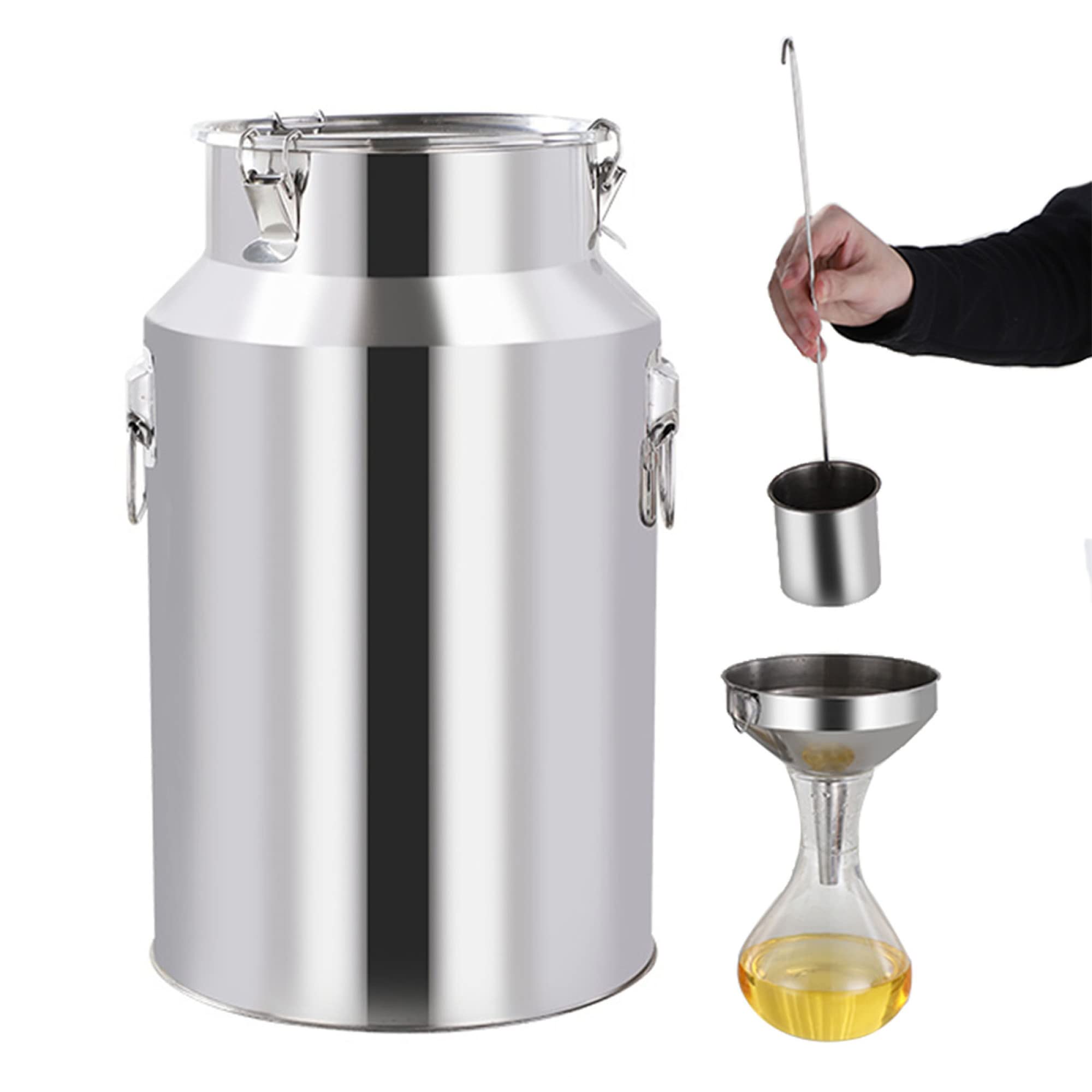 Fermenteur et bidon à lait en acier inoxydable 201 avec couvercle hermétique