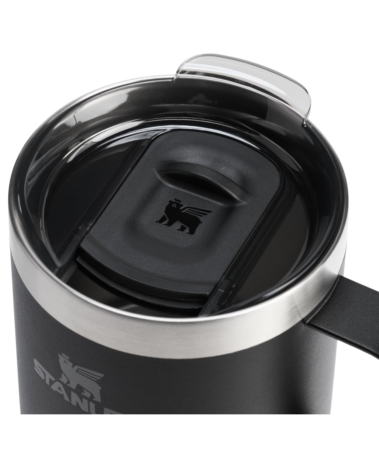Amazon.com : STANLEY Everyday Camp Mug 12oz | Drink Through Lid | Cup for  Coffee, Tea and Drinks | Insulated Stainless Steel Coffee Mug | BPA-Free |  Black 2.0 : Sports & Outdoors