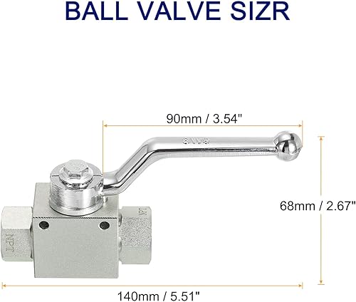 Miniatura 3 de PATIKIL Kit de válvula de bola para lavadora de alta presión, manguera de arandela de acero inoxidable con cintas de conexión rápida de 1/4 pulgadas