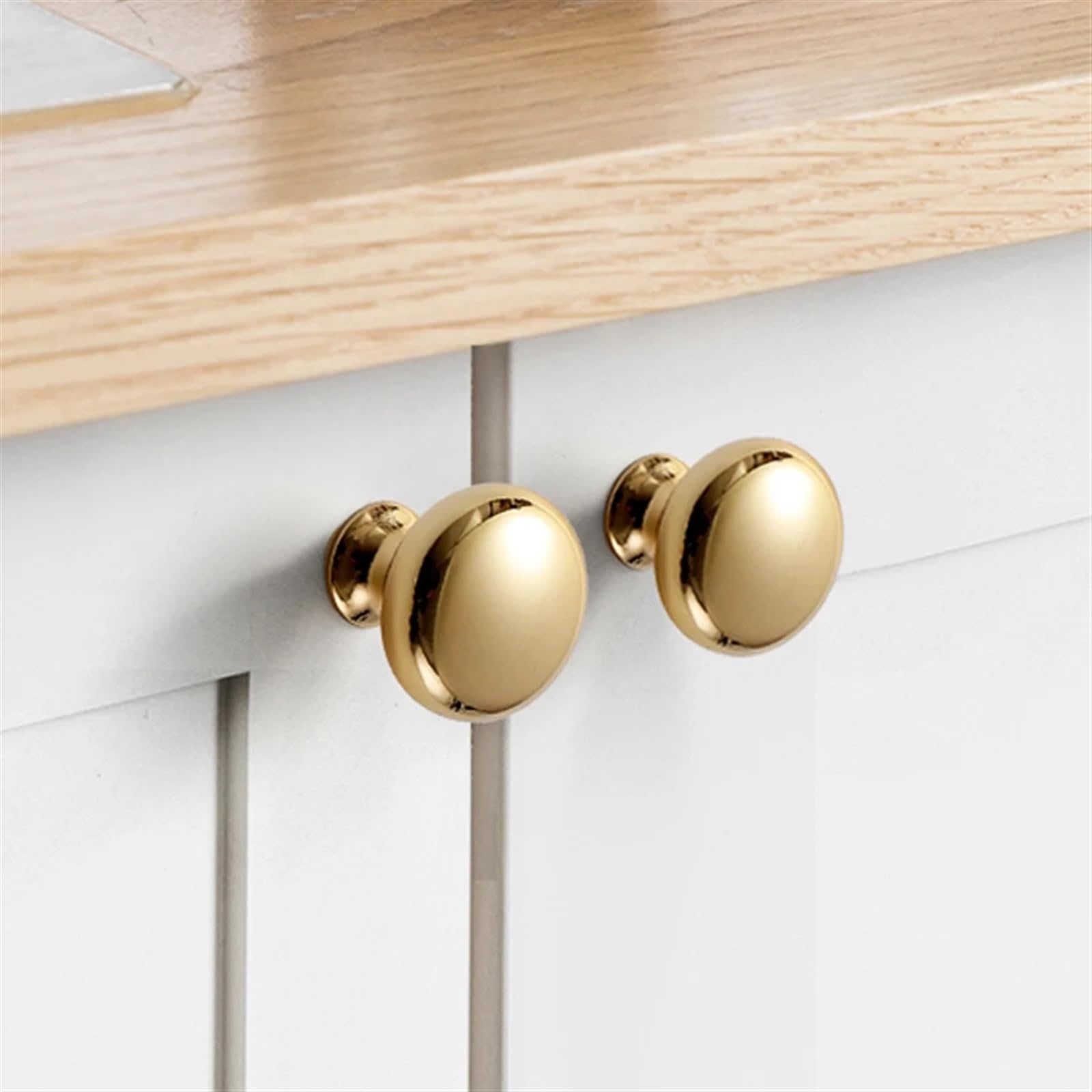 Poignée de porte d'armoire dorée en alliage d'aluminium luxe