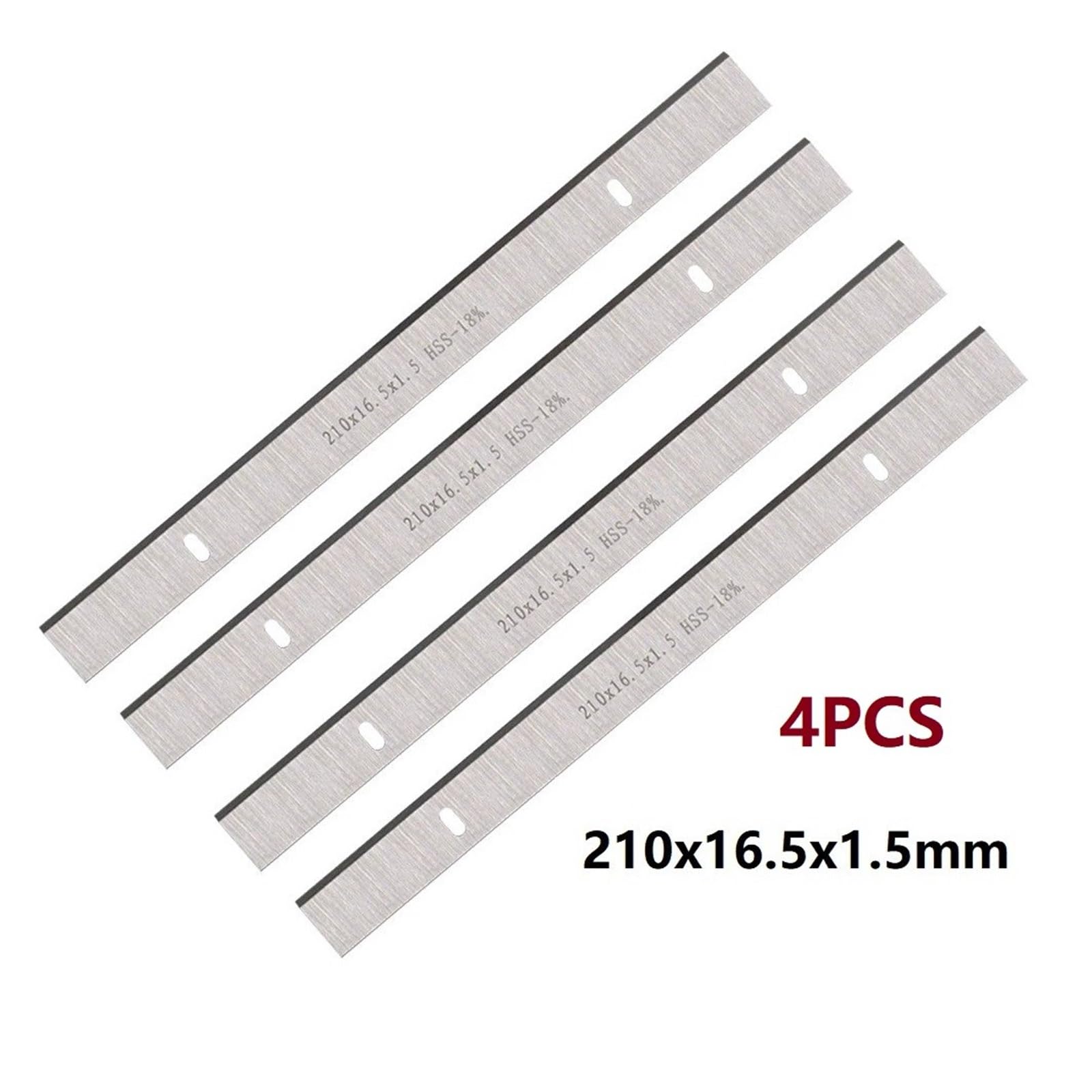 4 sztuk 8 "grubość HSS ostrze strugarki 210x16.5x1.5mm elektronarzędzie do strugarki do drewna nadaje się do ERBAUER 052 BTE i PB02
