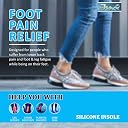 JYNX Comfort Silicone Gel Insole for Shoes | Arch Support Cushioning Insoles for Men, Women | Pain Relief, Soft Bouncy Feel, Safety Walking Running, Sports, Formal -1 Pair (L (UK Size 8-9.5)) gallery image