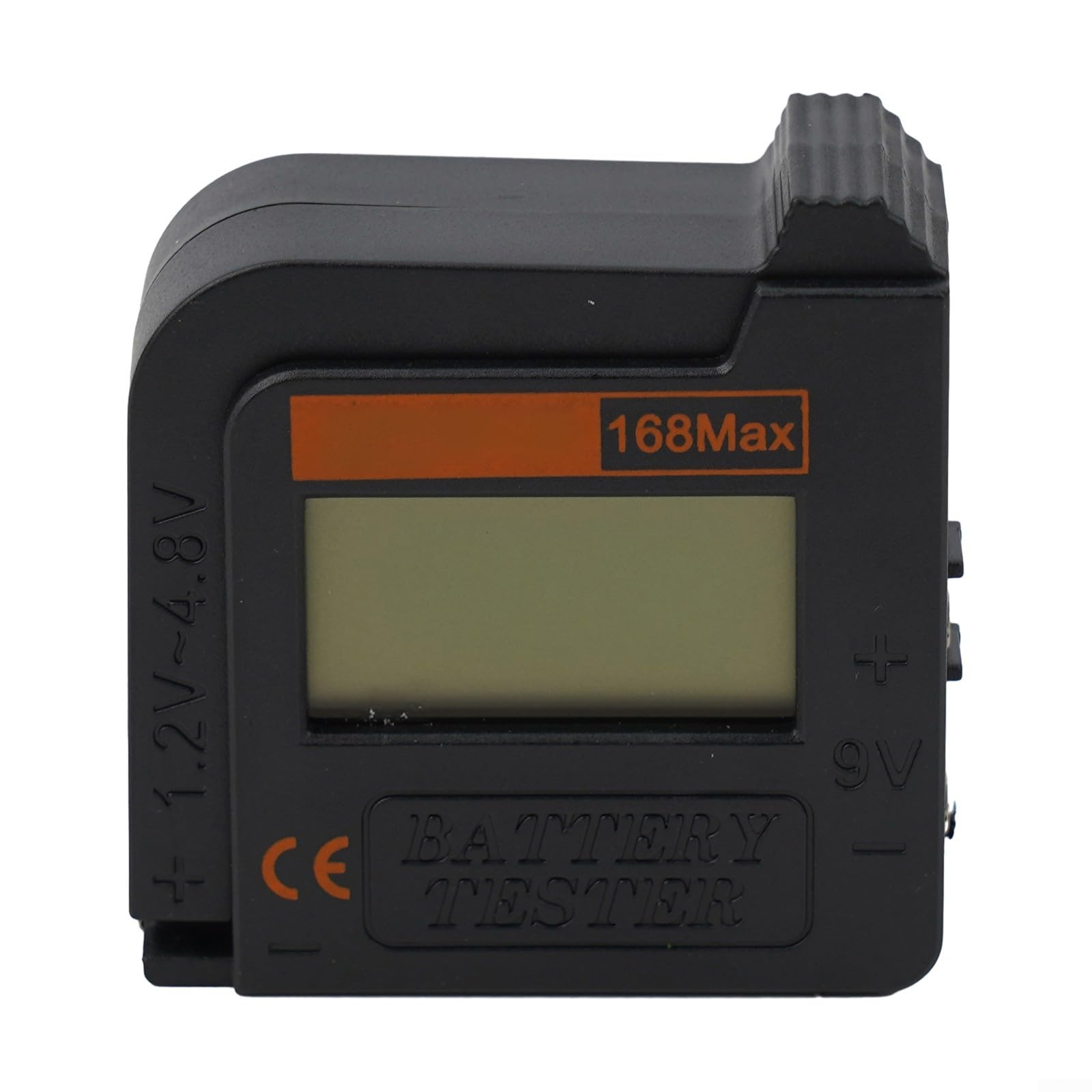 168MAX Digital Battery Tester for AA AAA Button Cell and Lithium Batteries, Portable Voltage with LCD Display, No External Battery Needed, Rechargeable Battery