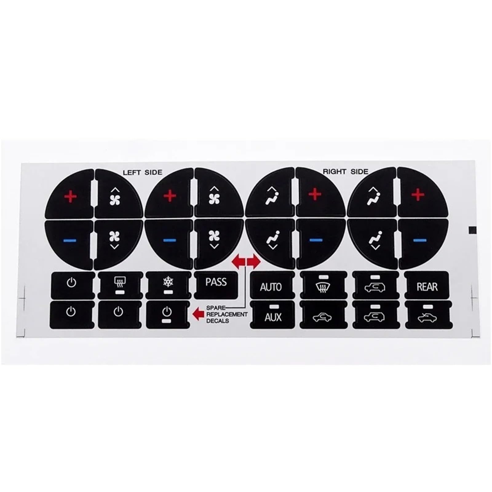 Car Button Decals Compatible with Buick for Enclave 2006 2007 2008 2009 2010 2011 2012 Climate Control Button Repair Stickers Decoration Decals