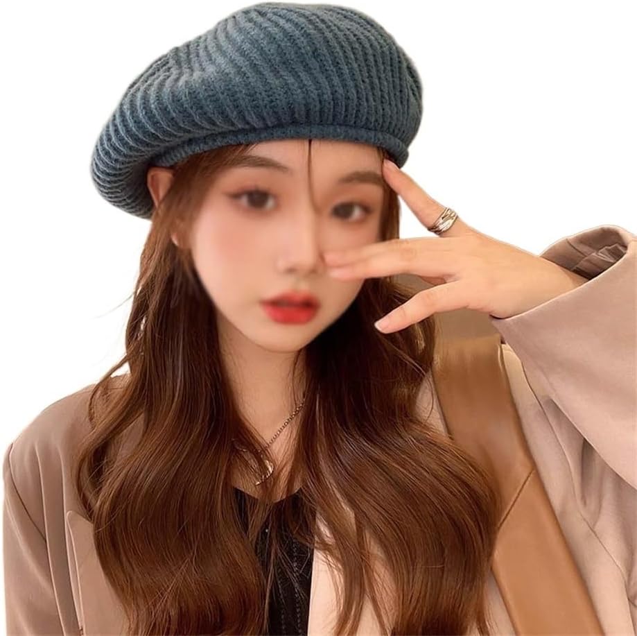 Knitted Hat Autumn and Winter All-Match Wool Cap Warm Painter Women's