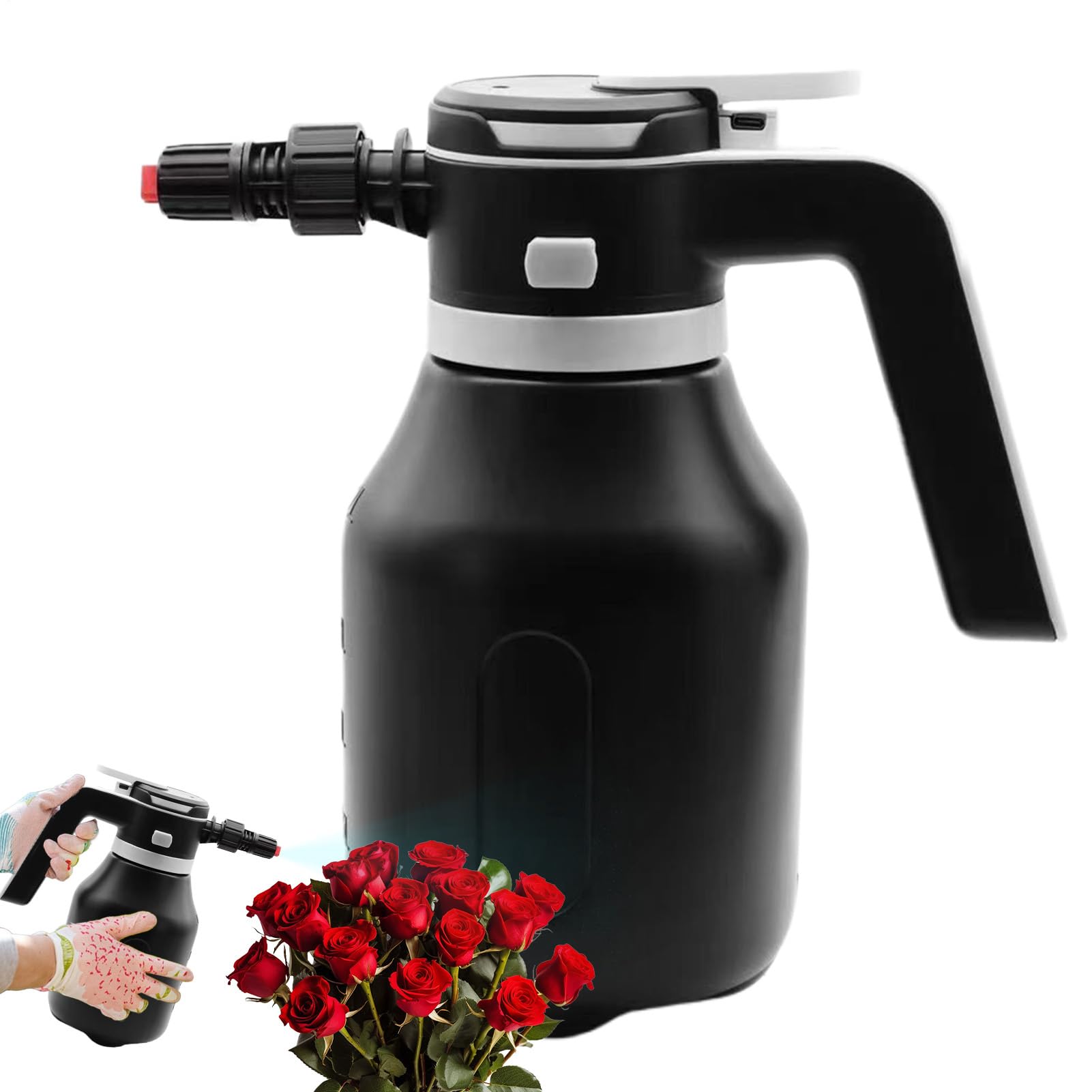 Pulverizador de espuma auto dispositivo de limpieza portátil | Pistola de espuma recargable para lavado de coche para césped, exterior, terraza, riego de jardín, hogar