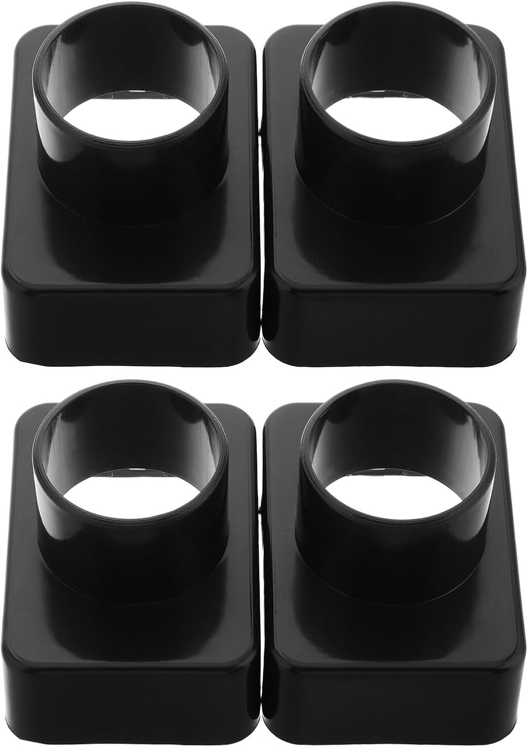 4pcs Car Air Conditioning Outlet Duct Connectors Vent Adapter Kit for Vehicle Air Duct Extension and Interior Airflow Replacement