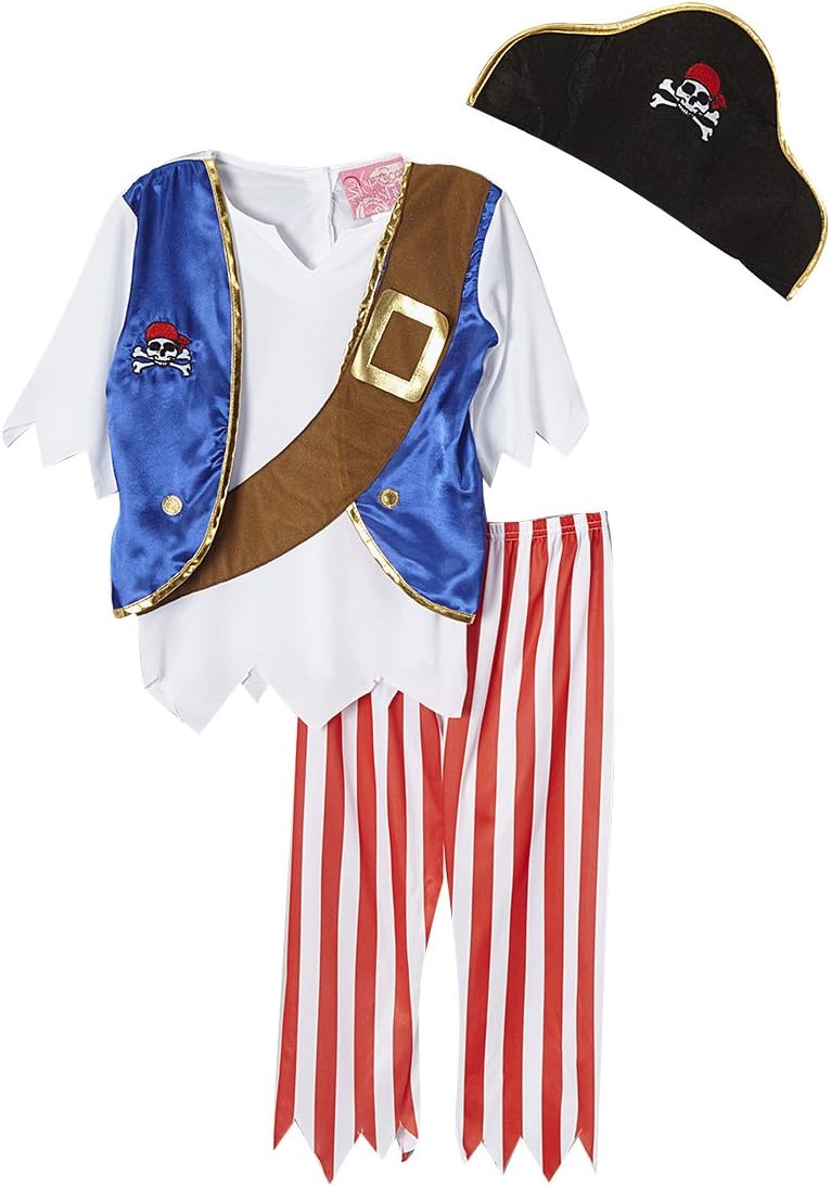 Royal Blue Pirate Dress-Up Set, Size 4/6