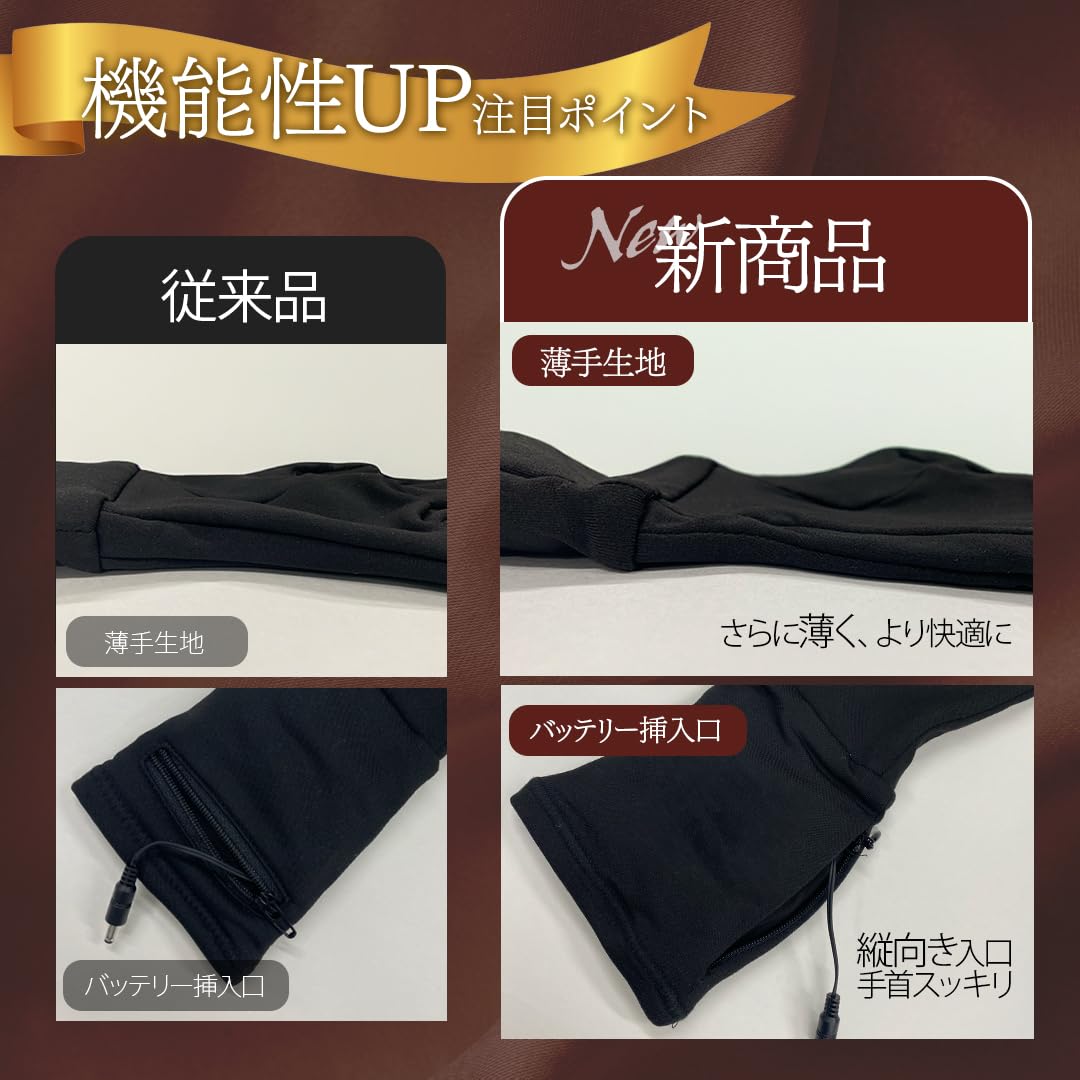 Amazon.co.jp: 【電源別売り】強化縫製仕上げ めちゃヒート 充電式