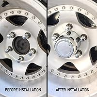 Vista 6 de RTRHINOTUNING Tapas centrales de rueda de 3.19 pulgadas para remolque, tapas centrales de empuje para llantas, 4 tapas de cubo de 3.19 pulgadas