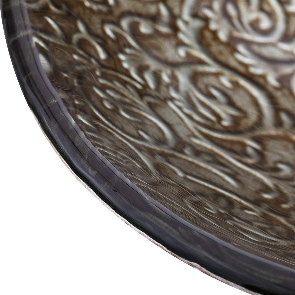 Round Tempered Glass Bathroom Vessel Sink Counter Top Installation Modern Artistic Vanity Sinks Glass Vessel Sink with Pop up Drain, Gray,Singlesink