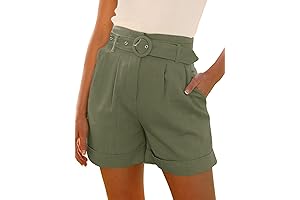 High Waisted Belted Shorts: Style and Comfort for Women