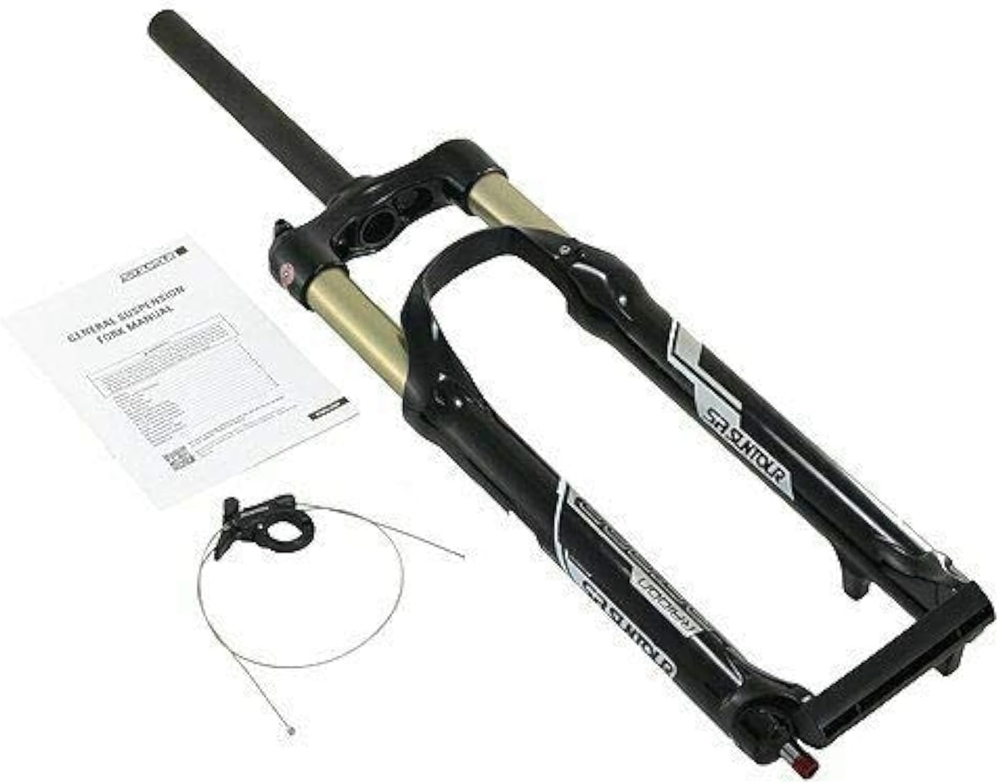 Raidon Fork 27.5 Inches 100 mm Remote Lockout Air QR 9mm Fork Glossy Black, VK1736