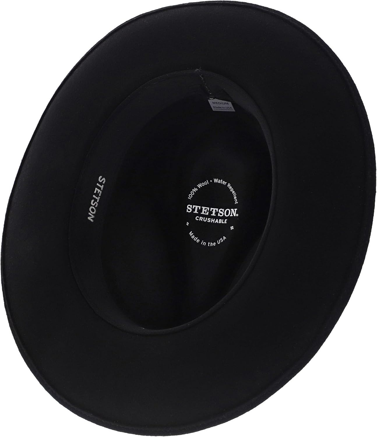 Stetson Mens Gurnee Crushable Soft Wool Felt Fedora Hat | Can Be Packed in a Travel Bag | Grosgrain Ribbon Hatband - Image 5