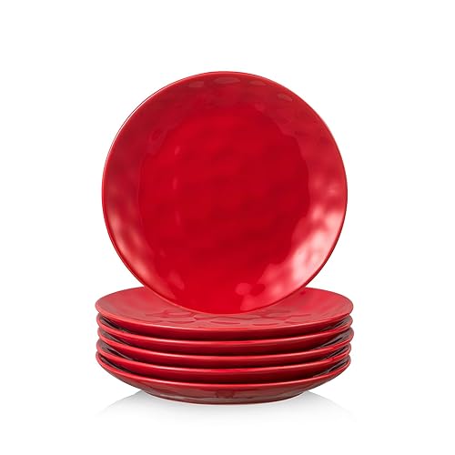 vicrays Ceramic Dessert Salad Plates, 8 Inch, Microwave, Oven, and
