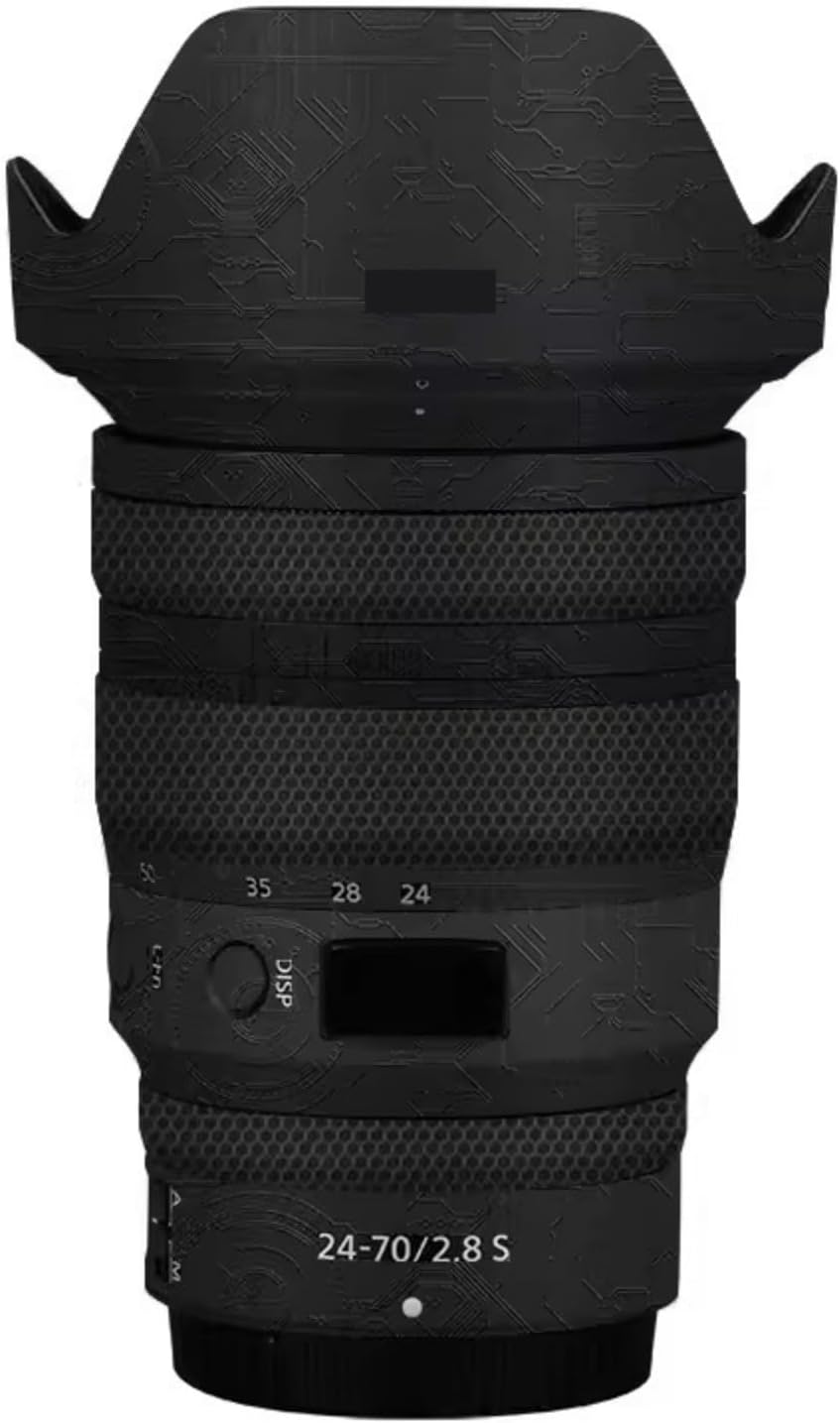 24-70 2.8 Lens Cap Skin Anti-Scratch Camera Sticker for Nikon NIKKOR Z 24-70mm F2.8 S Protective Wrap Film Body Protector Decal f/2.8 S(Frosted Black)